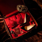 Suitcase packed for a lifestyle holiday — outfits, lingerie and essentials for a couple's trip to Italy or Cap d'Agde